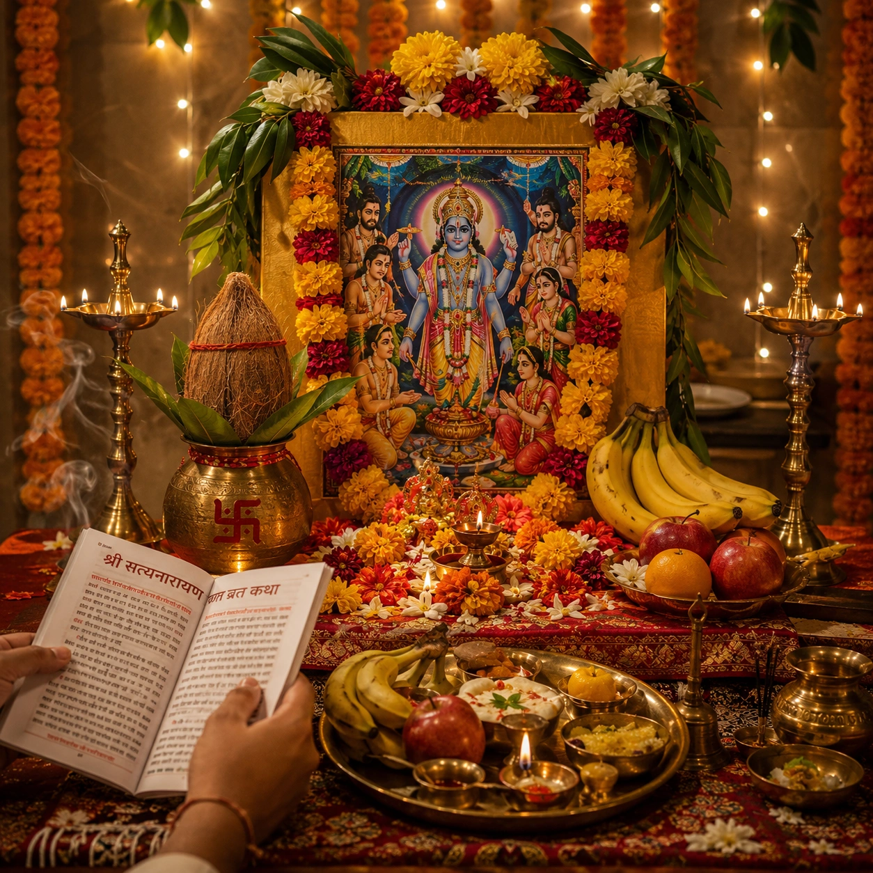 Satyanarayan Puja performed by North Indian Pandit